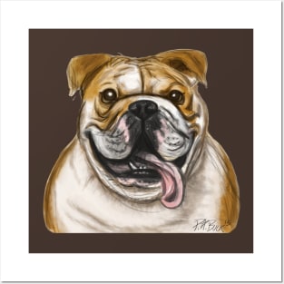 Smiling Bulldog Posters and Art